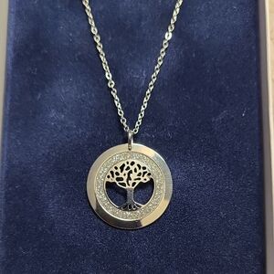 Tree of Life Irish Pendant Necklace. Made & Purchased In Ireland. Never worn.